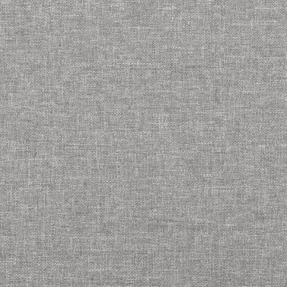 vidaXL Bed Frame Light Gray 76"x79.9" King Fabric