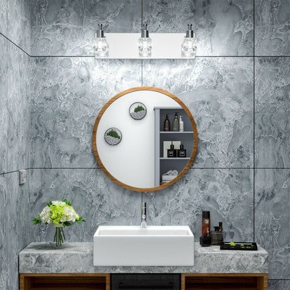 Modern Bathroom Vanity Light - Color: Silver