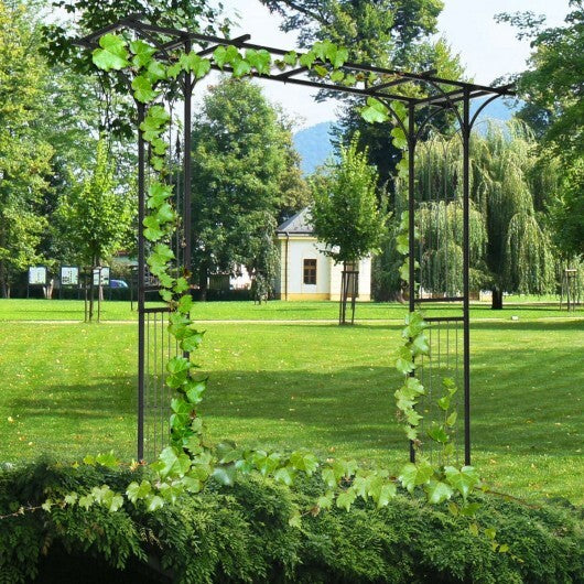81 x 20 Inch Metal Garden Arch for Various Climbing Plant